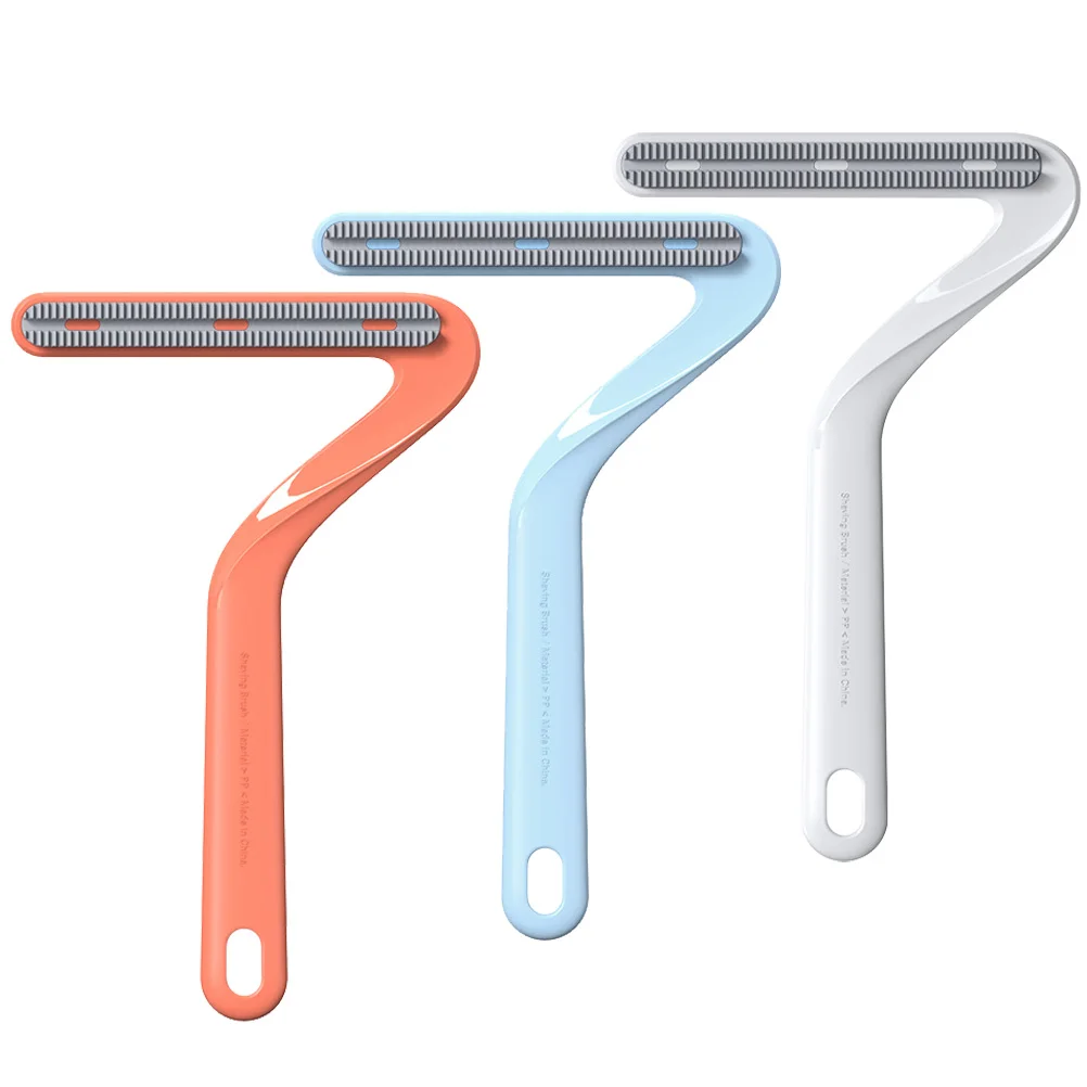 

Plastic Lint Remover Pet Hair Remover Brush Fabric Scraper Clothes Fuzz Shaver Stainless Steel Dog Hair Brush Carpet Cleaner TPR