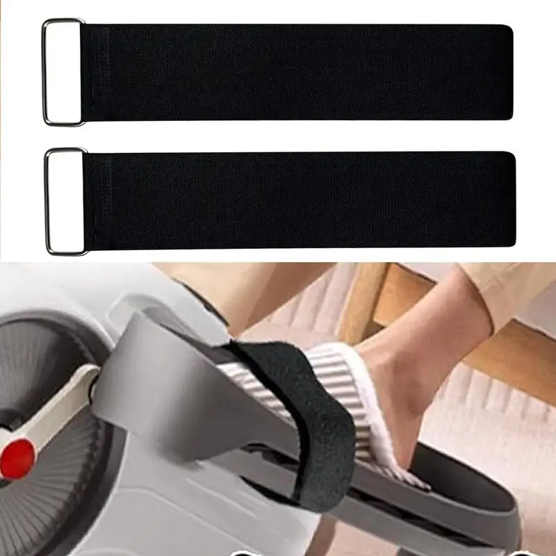 New Foot Pedal Exerciser Straps Leg Training Pedal Straps for Elliptical Machine Adjustable Pedal Straps Floor Pedal Exerciser