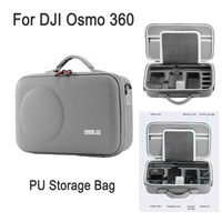 STARTRC PU Storage Bag For DJI Osmo 360 Camera & Accessories Portable Crossbody Carrying Case Lycra Handbag with Shoulder Strap