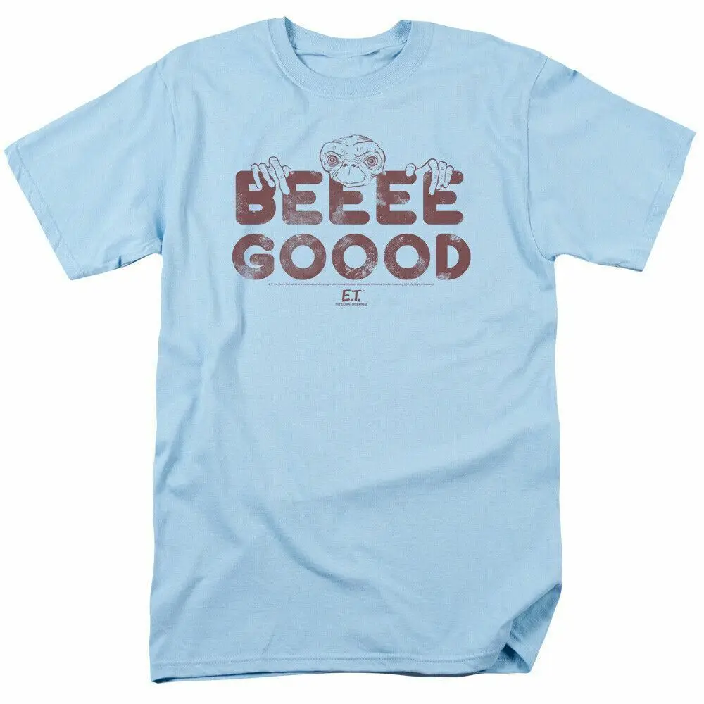 E.T. The Extra Terrestrial Be Good T Shirt Mens Licensed 80s Movie Light Blue