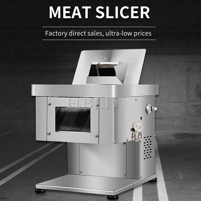 

110V/220V Electric Meat Cutter Stainless Steel Slicer for Commercial and Household Sausages