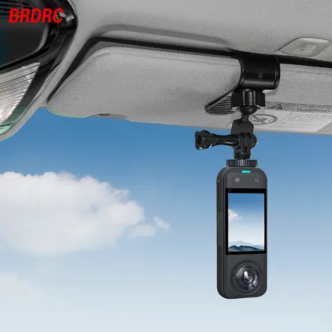 Insta360 X5/Ace Pro/GoPro Hero 13 12 11 10/Pocket 3/Action 5 Pro 카메라 스마트 폰 액세서리 용 BRDRC 자동차 선 바이저 마운트