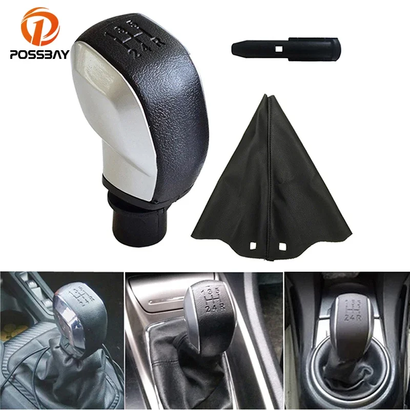 For Peugeot 307 301 206 207 408 308 508 2008 3008 C4L C2 Citroen C-Quatre C-Triomphe Elysee Car Gear Shift Knob With Boot Cover