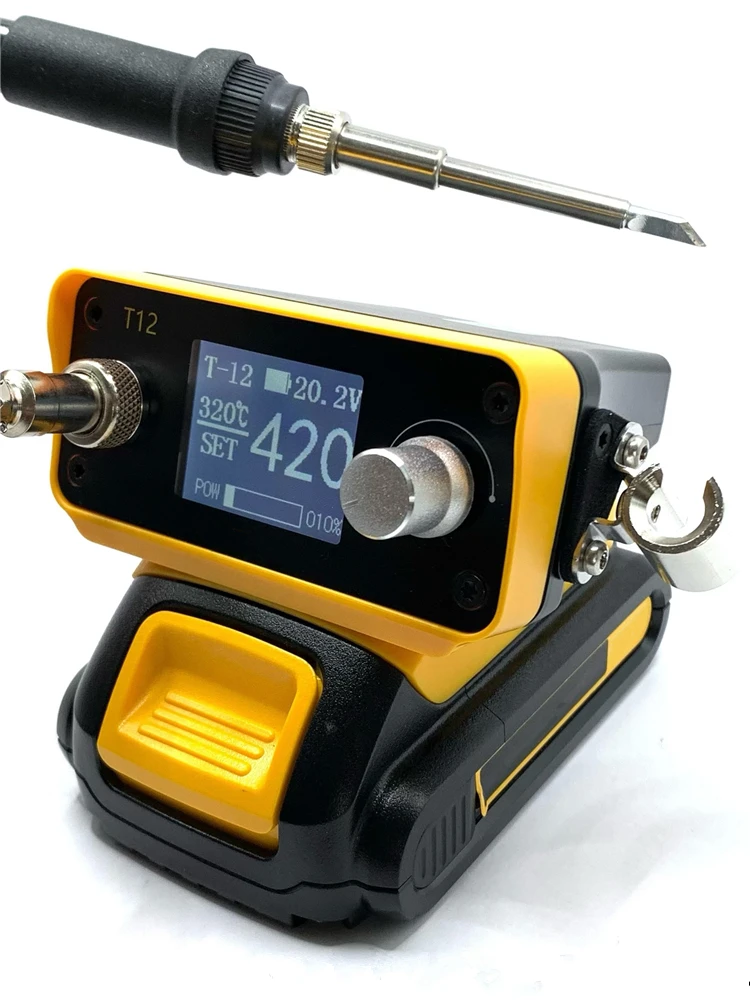 PTS300D T12 Cordless Soldering Iron Station For Dewalt 20V Max Li-ion Battery For Makita/Milwaukee/Bosch Battery Electric Solder