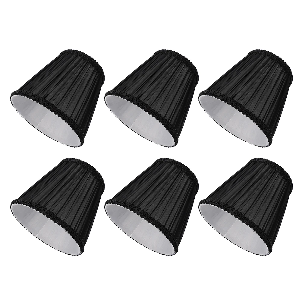 

6Pcs Premium Cloth Lampshade Simple Style Desk Floor Wall Lamp Cover Warm Atmosphere No Shade Cloth Lamp Shade