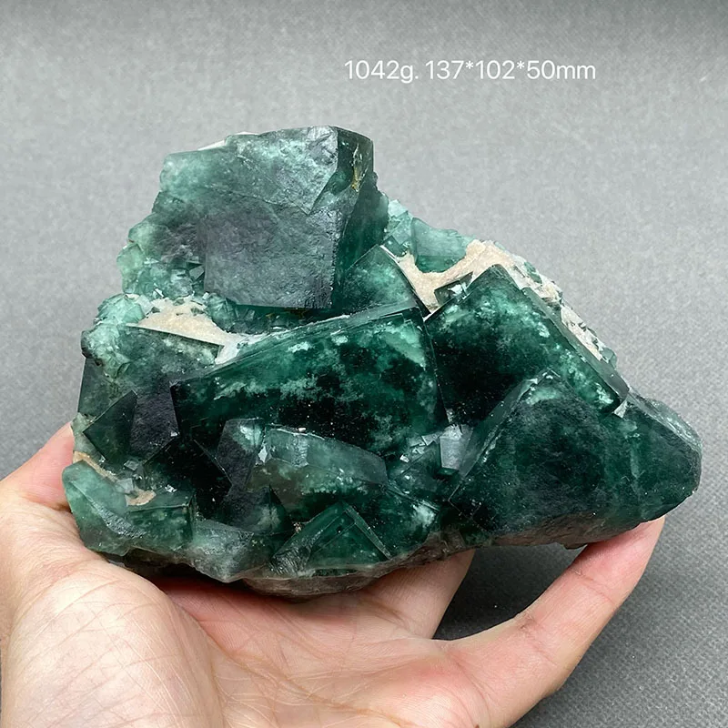 100% Natural green fluorite Mineral specimen cluster Stones and crystals Healing crystal Free shipping