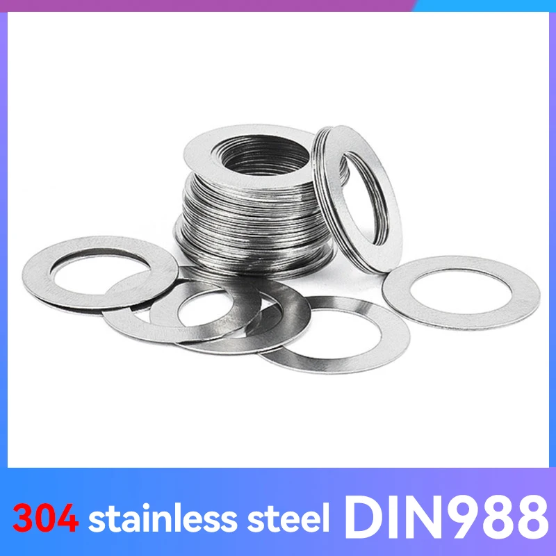 10/20/50PCS M3 M4 M5 M6 M8 M10 M12 M14 M15 M16 M17 M18 M20 304 Stainless Steel Super Ultra Thin Flat Washer Shim Plain Gasket