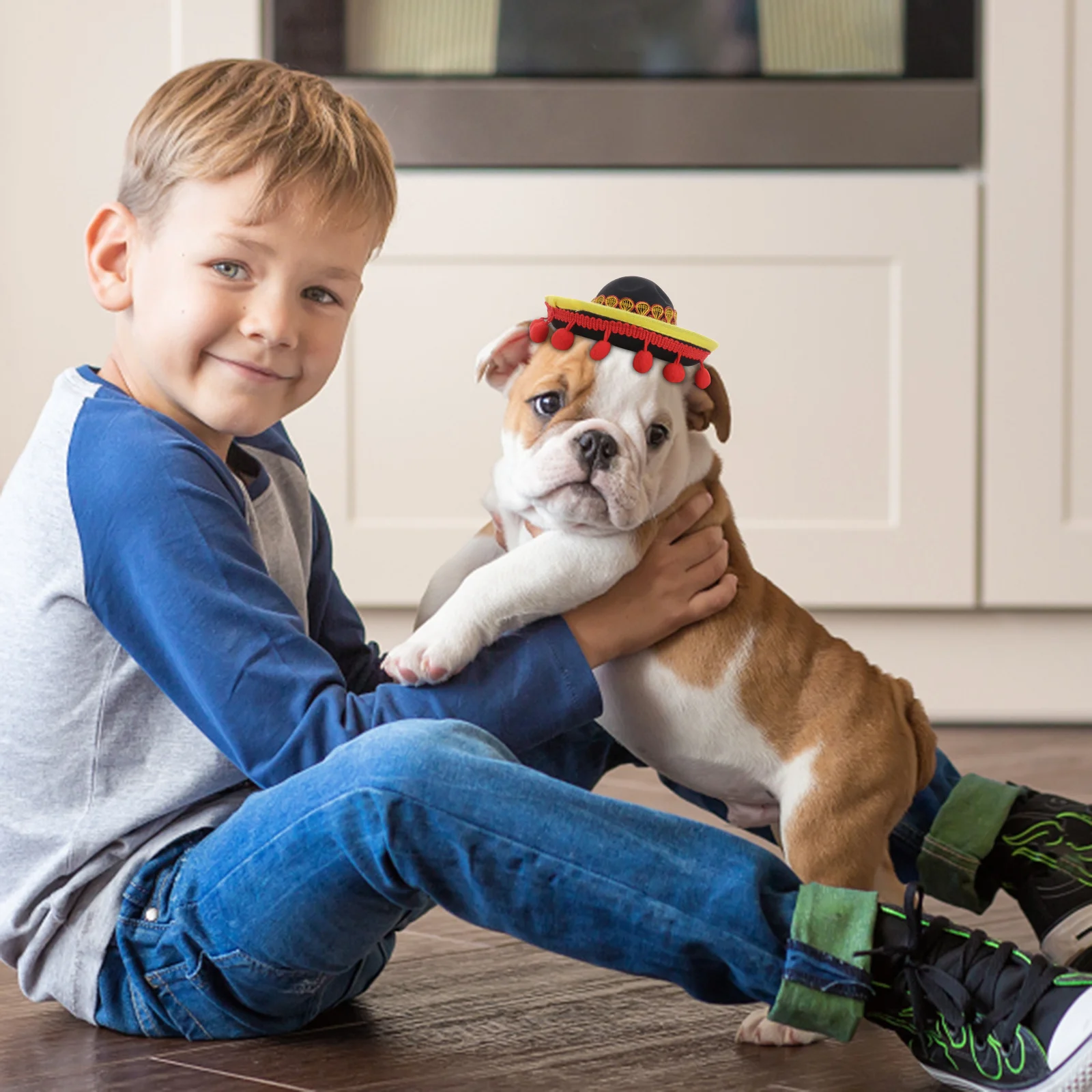 

3pcs Mexico Style Dog Hat For Halloween Pet Costume Puppy Cosplay Party Accessory Soft Breathable Fashion Design Pet Party Hat