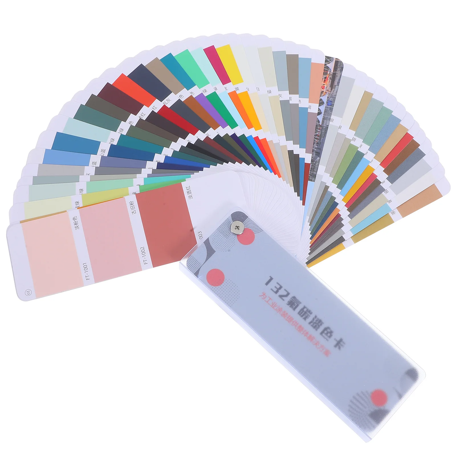 

1 Set Industrial Paint Color Card 132-Colors Coating Metallic Paint Sample Display Card Color Matching Tool For Painting