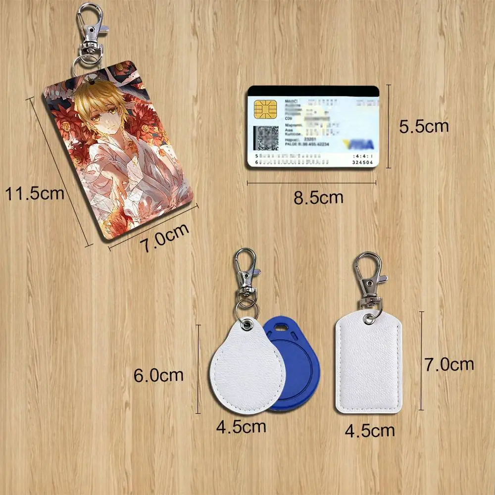 Yato Hiyori Iki Anime Noragami Yukine Card Holder With Keychain Executive Protection For Bank Credit Subway Bus Case