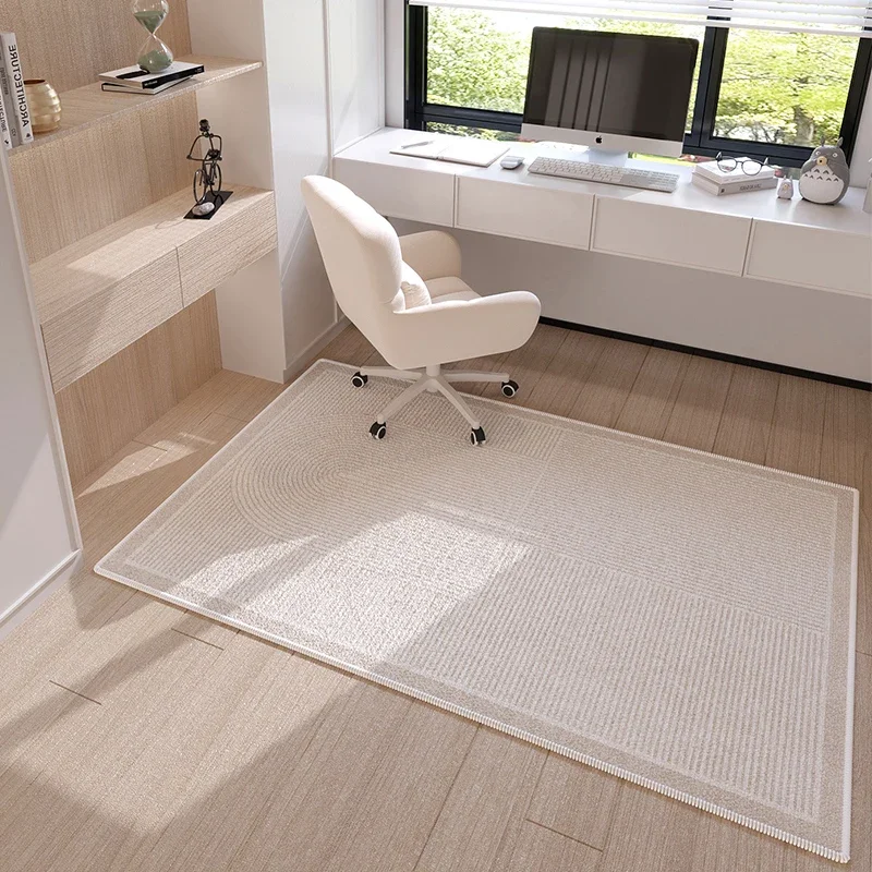 

Study Desk Silent Carpet for Study Room Computer Swivel Chair Non-slip Wear-resistant Floor Protection Mat Easy To Care Area Rug