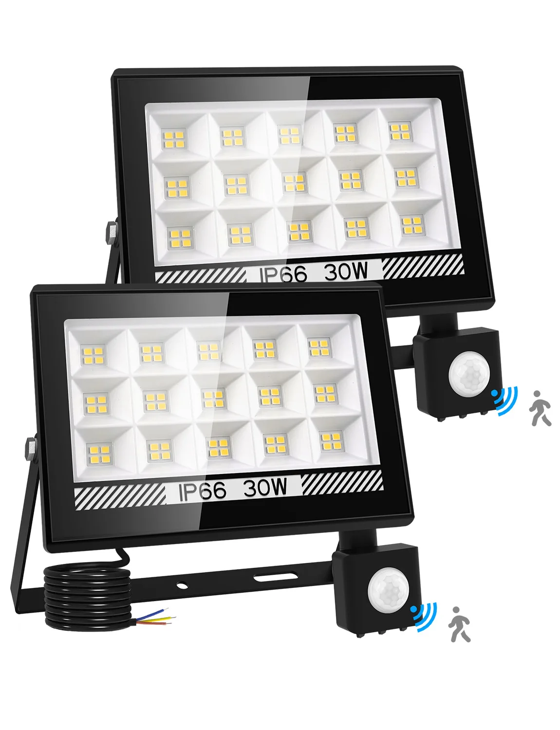 

30W/60W/100W LED PIR Motion Sensor Floodlight Outdoor Wall Light IP66 Waterproof LED Spotlight For Garden Outdoor Street Light