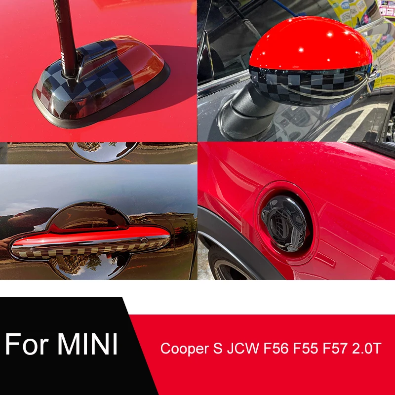 John Cooper Works Style Car Supplies Sticker Protective Shell Decorative Cover For MINI Cooper S JCW F55 F56 F57 F54 F60 Auto