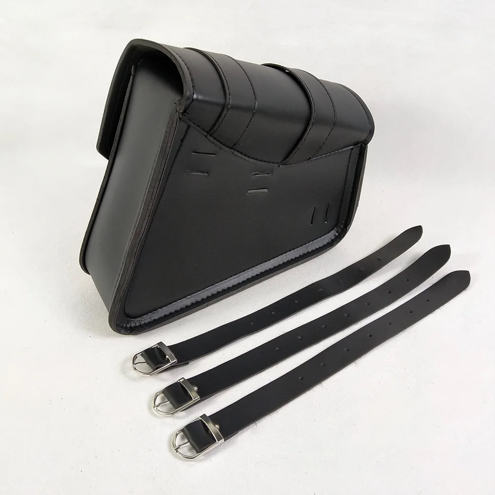 

Motorcycle Fork Bag PU Saddlebag Waterproof Durable Storage Compatible Electric Motorcycle Hanging Bag