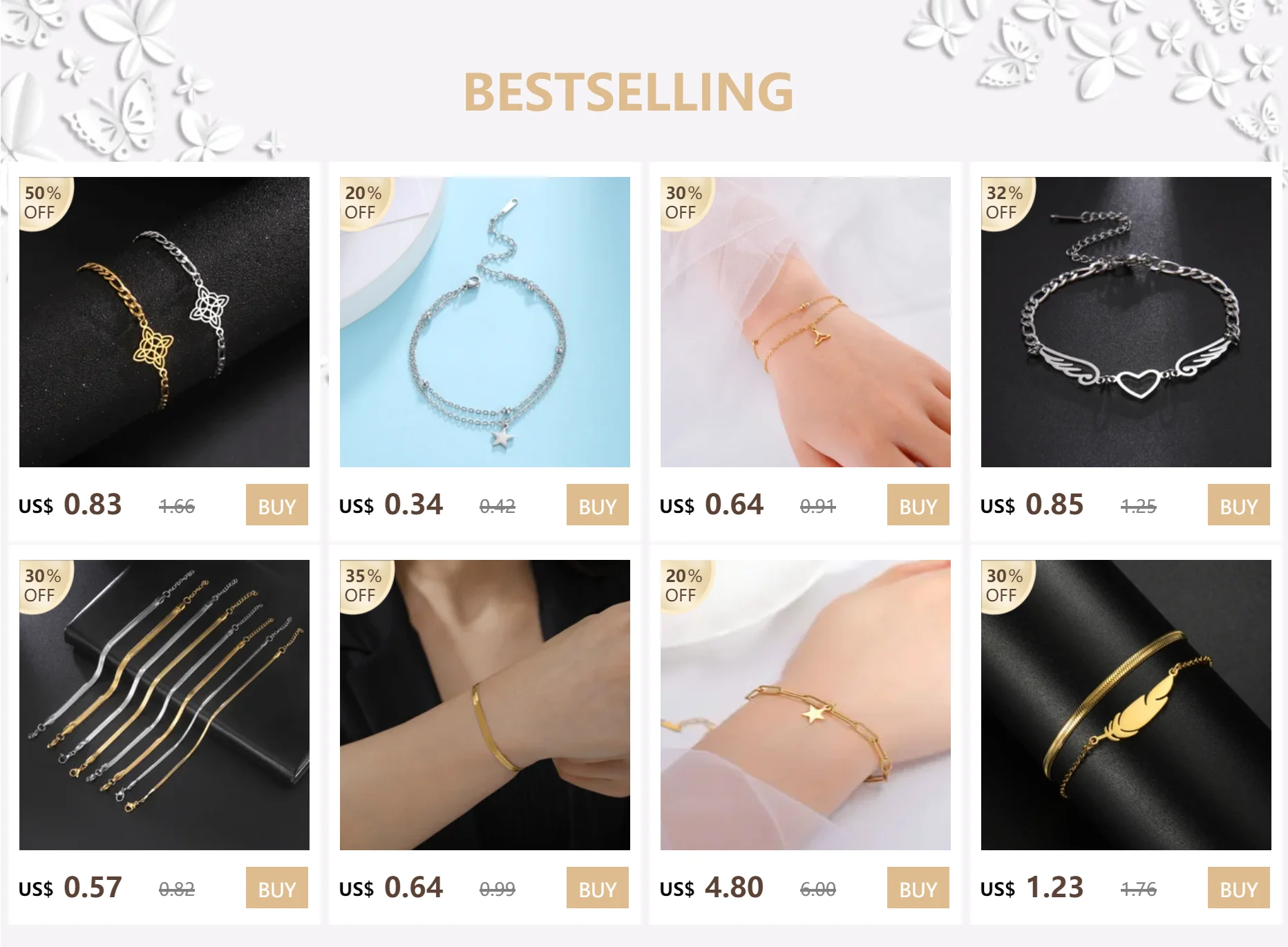 Kkjoy Mode Edelstahl Gold Farbe Doppel Schichten Shell Armband Für Frauen Herz Seestern Charms Schmuck Geschenk Für Frauen – Detail 1