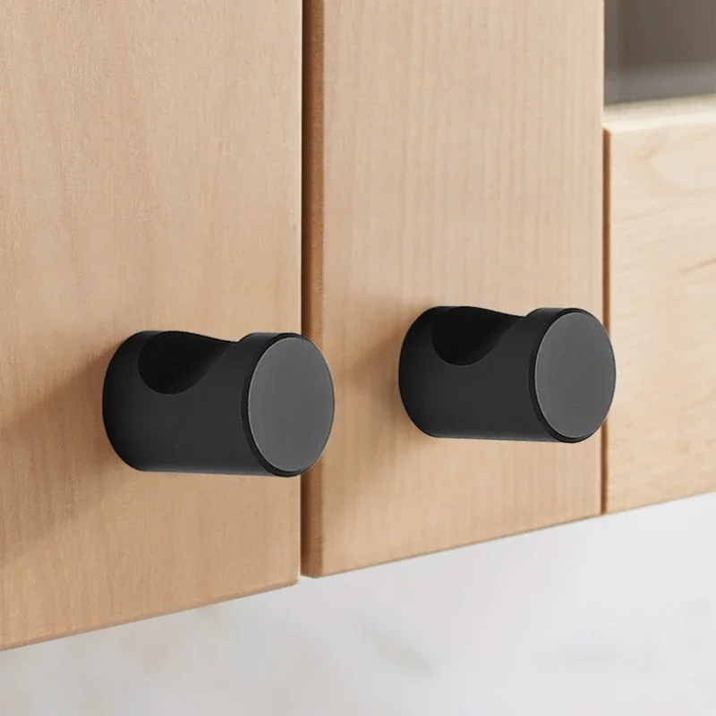96 128 160 192mm Aluminum Modern Simple Dumb White Cabinet Shoe Cabinet Wardrobe Door Handle Black Drawer Kitchen Door Handle.