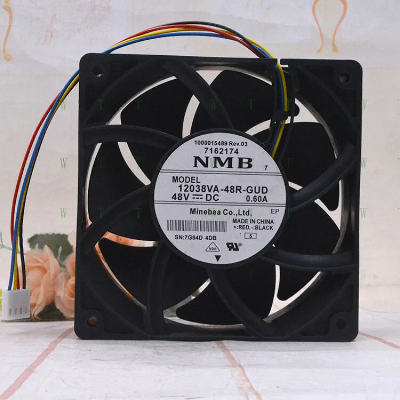 

H 1 pcs NMB-MAT7 48V 0.60A 12038 12038VA-48R-GUD server speed regulating fan
