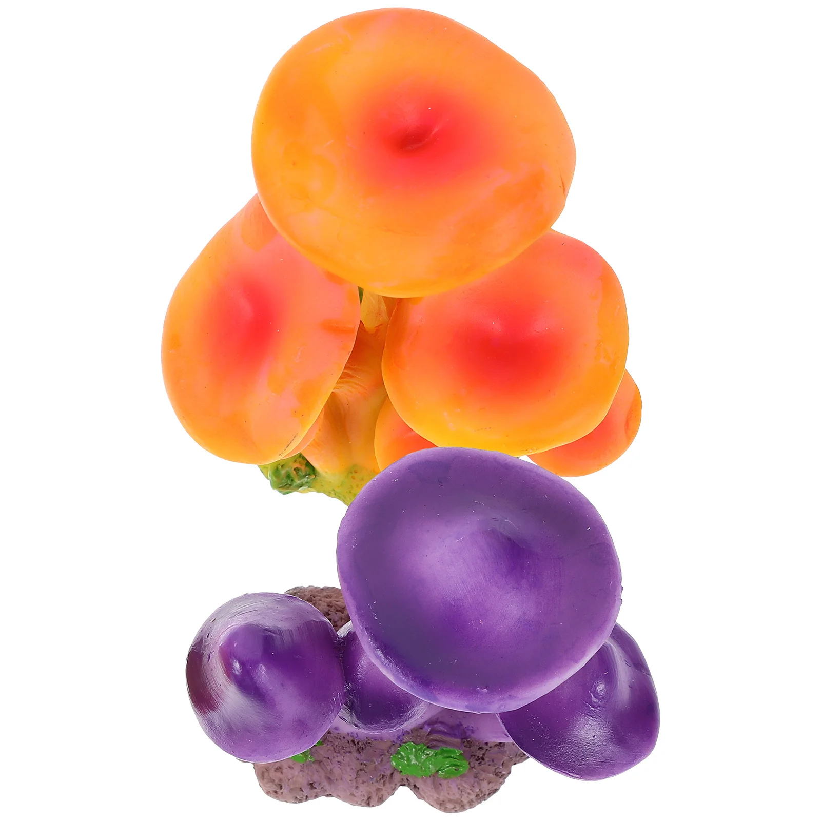 

2Pcs Miniature Moss Micro Landscape Mushrooms Resin Garden Ornament Small Mushroom Decor Table Patio Bonsai Accessories