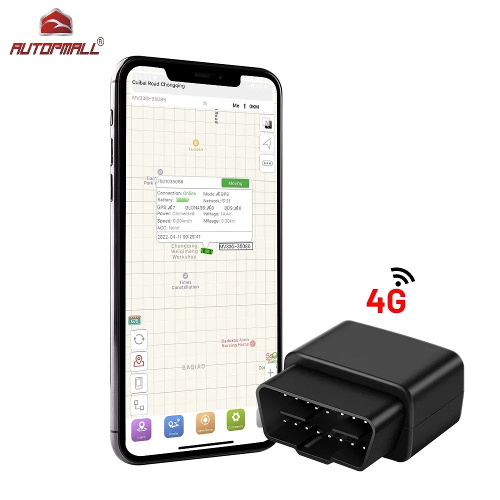 

4G Micodus MV33G Мини OBD GPS автомобильный трекер голосовой монитор отслеживание в режиме реального времени анти-сигнализация Geofence бесплатное приложение