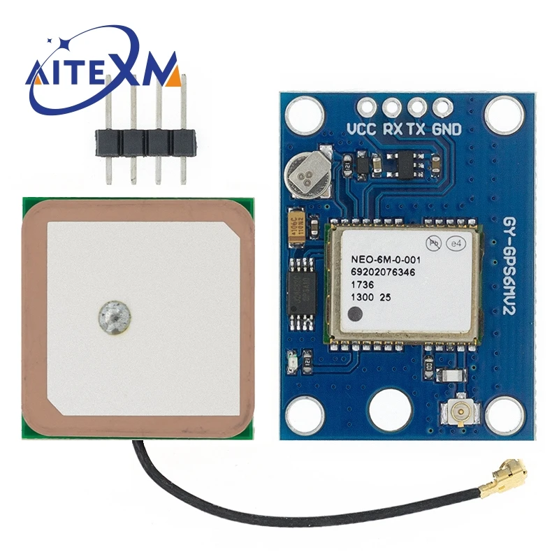 GY-NEO6MV2 New NEO-6M GPS Module NEO6MV2 with Flight Control EEPROM MWC APM2.5 Large Antenna for Arduino
