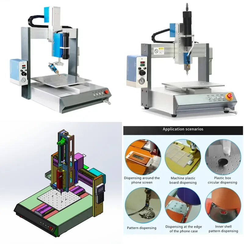 Automatic Dispensing Machine for Silicone Sealant PCB with PLC Core Components 4 Axis Precision Dispenser 1 Year Warranty