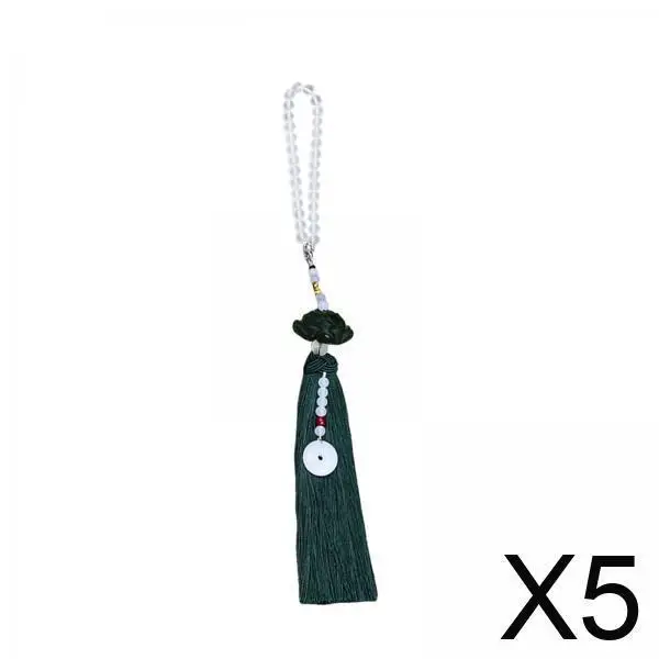 

Car Rearview Mirror Charm Glass Pendant Dangling Tassel Decor for Car SUV Truck Gift Accessory