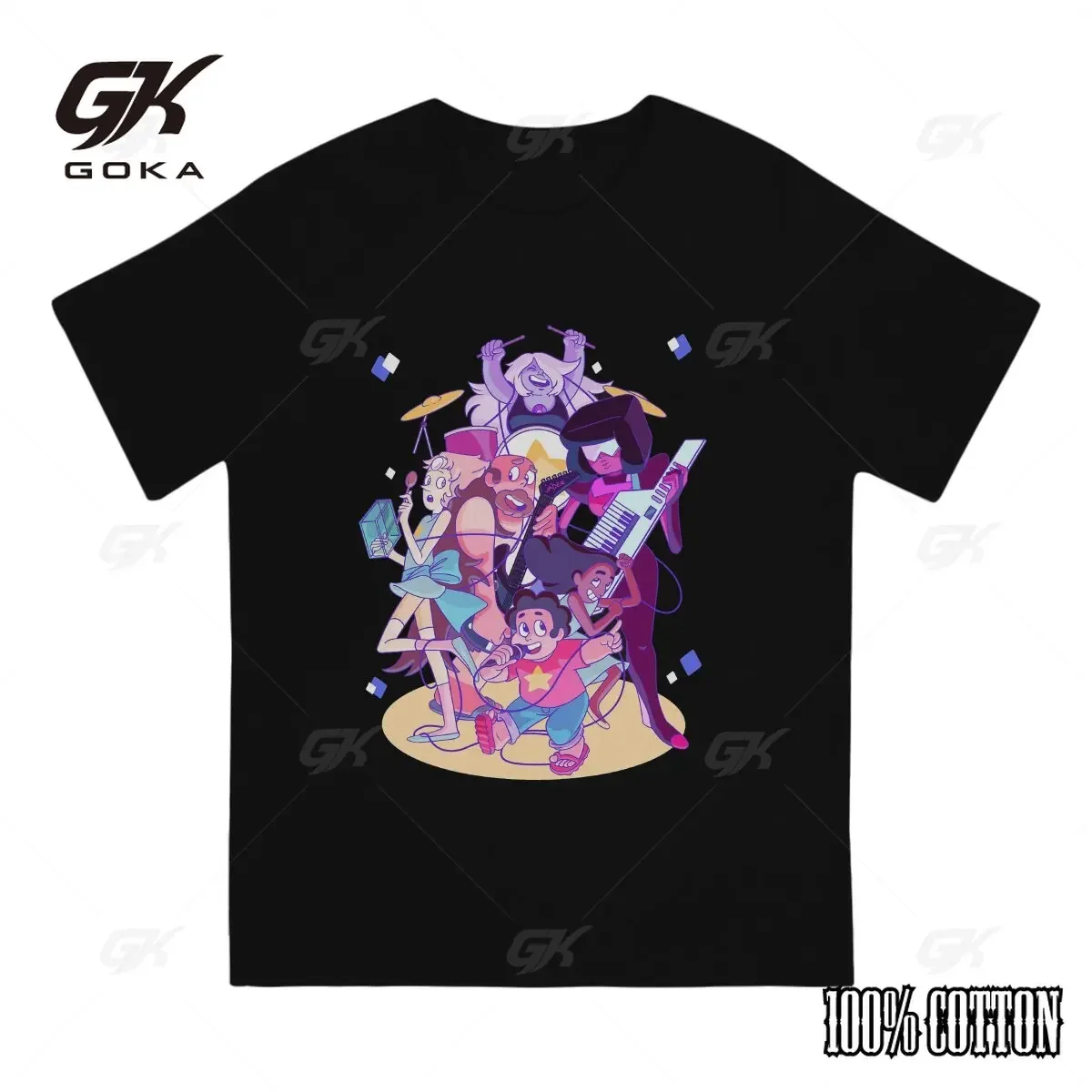 Steven's Song T Shirt Men Cotton Casual T-Shirt Steven Universe American Animated Crystal Short Sleeve Tops Birthday Gift