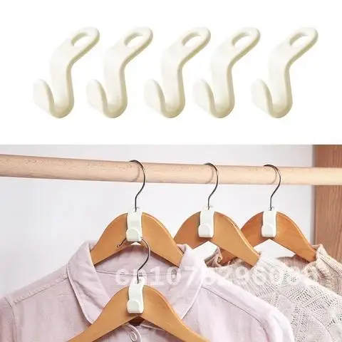 

Clothes Hanger Connect Hooks for Hanger Wardrobe Closet Organizer Mini Storage Hook Wardrobe Clothes Coat Organizer Rack