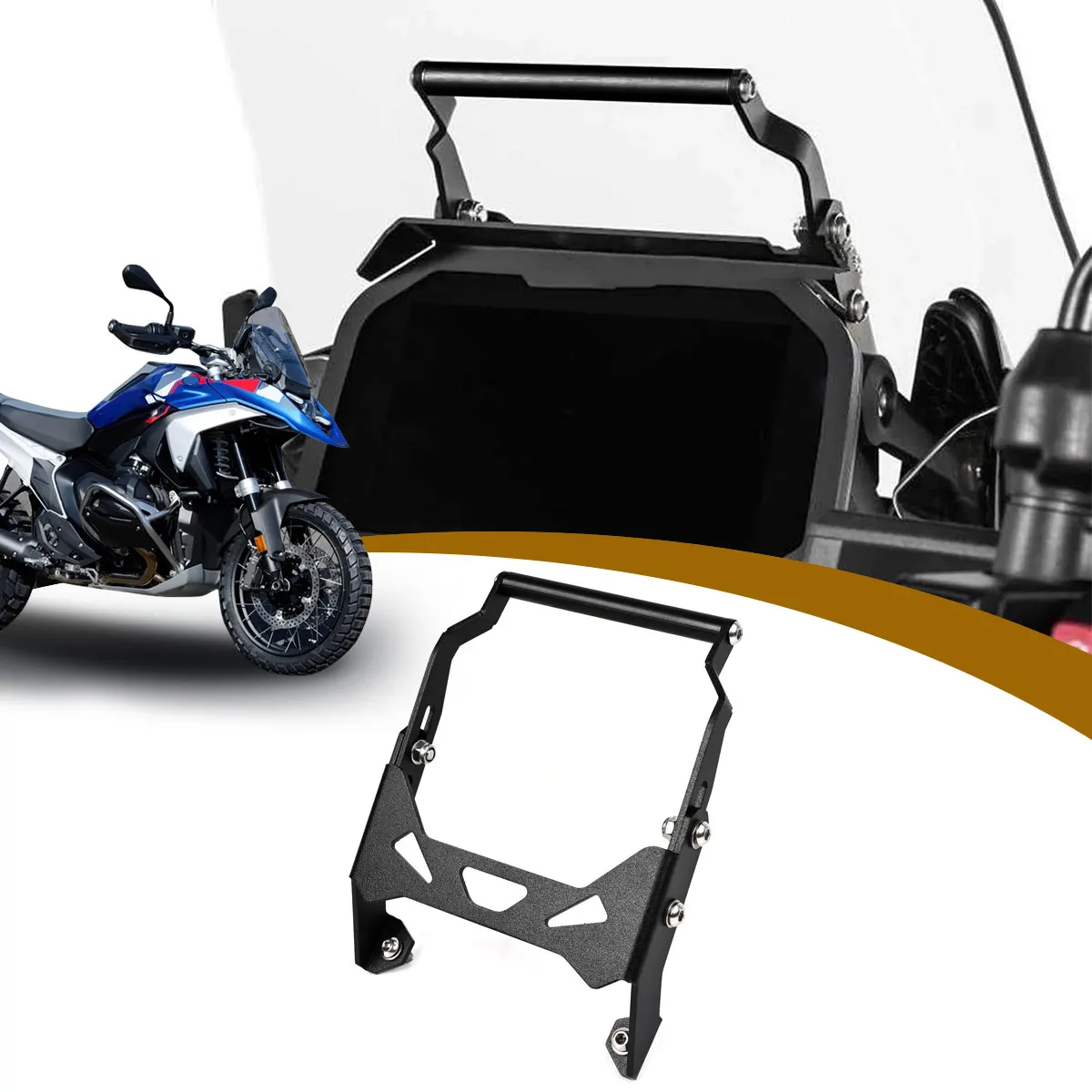 

Motorcycle Handlebar Support GPS Mobile Phone Navigation Bracket Mount Accessories Black For BMW R1300GS R 1300 GS R 1300GS