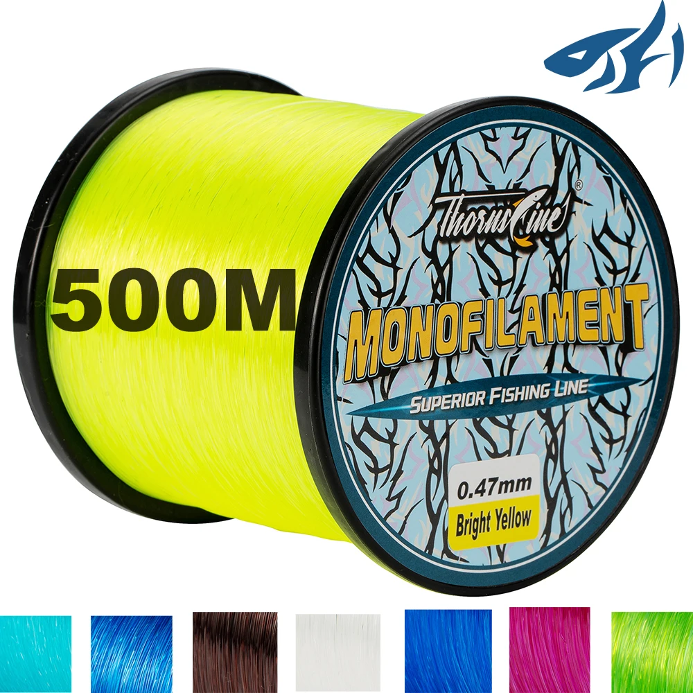 pesca accesorios de pesca pesca accesorio pesca accesorios mar ThornsLine-línea de pesca de nailon superfuerte, monofilamento de 3 a 30lb, 500M, pesca de carpa de Japón