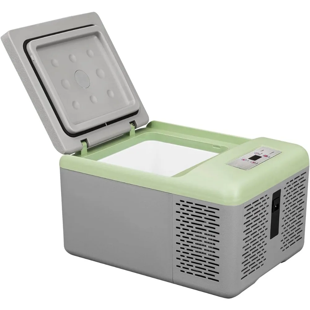 

Mini Portable Freezer, 10 Quart Quick Cooling, Equipped with 12/24V DC and 100-240V AC, Suitable for Outdoor and Camping