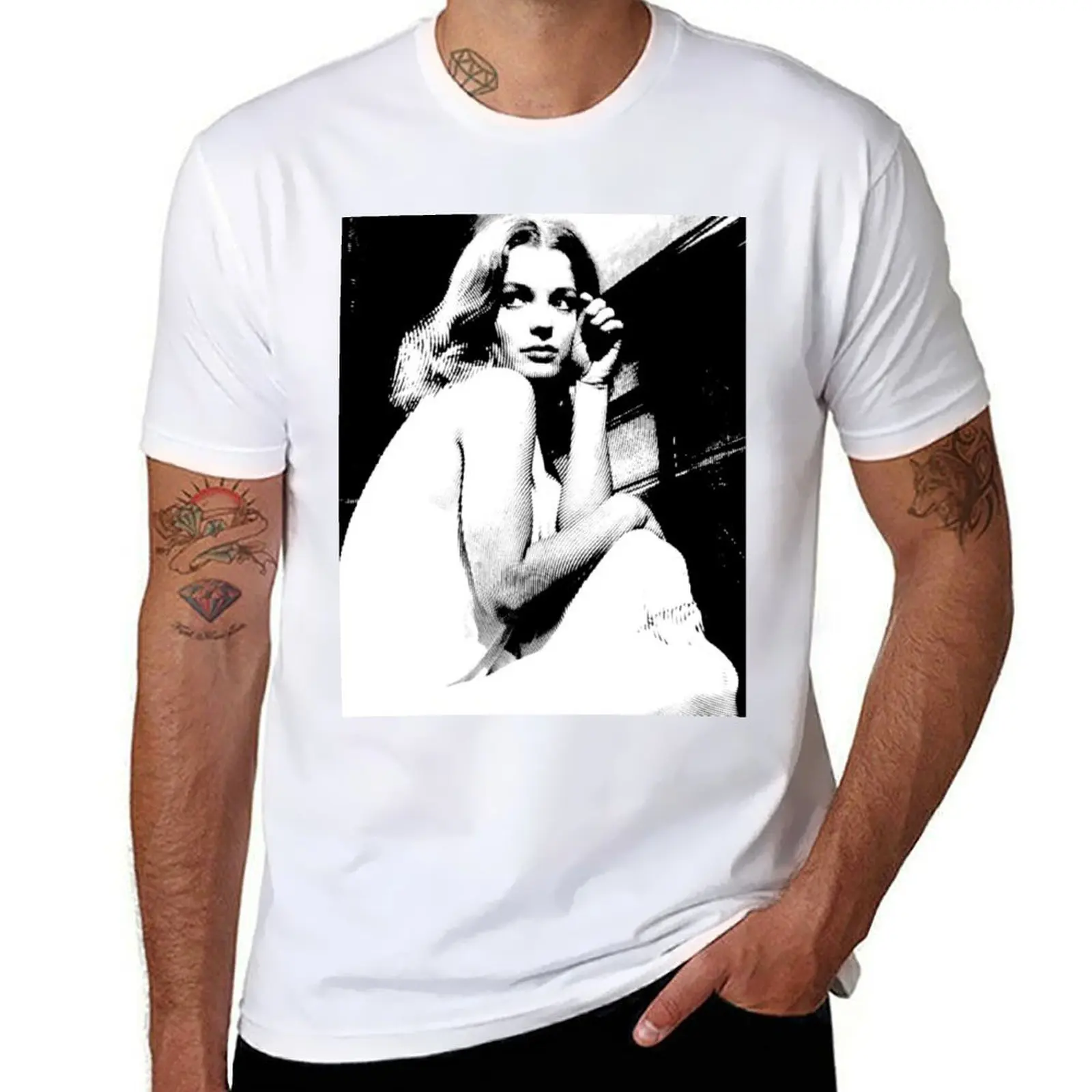 

Iconic Romy Schneider T-Shirt t shirt custom print mens graphic t shirts T-Shirt