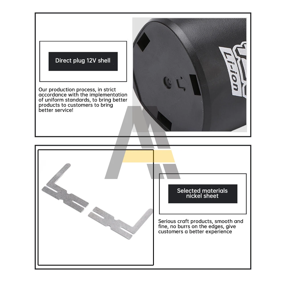 Scheda di protezione della batteria al litio DC12V 3S per alloggiamento della batteria 18650 Scheda di protezione della batteria al litio 3S Kit fai