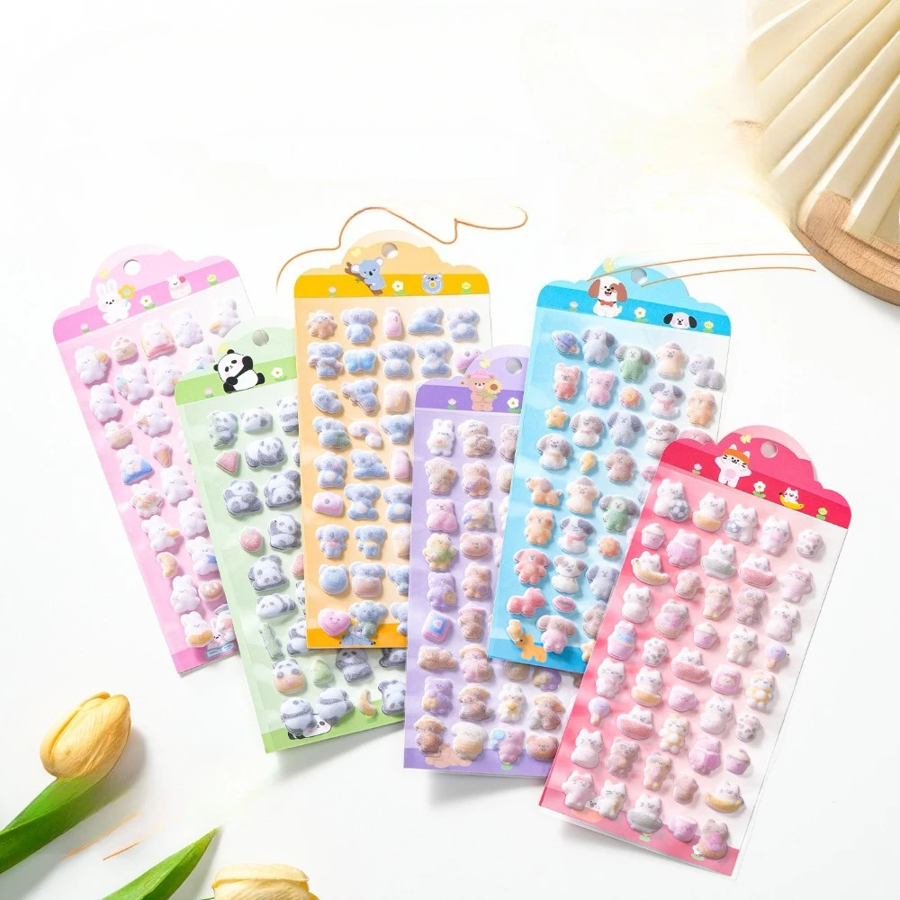adesivos-3d-flocados-em-relevo-para-criancas-bichinhos-fofos-de-desenho-animado-decalques-felpudos-divertidos-decoracao-kawaii-para-scrapbook-diario-e-artesanato
