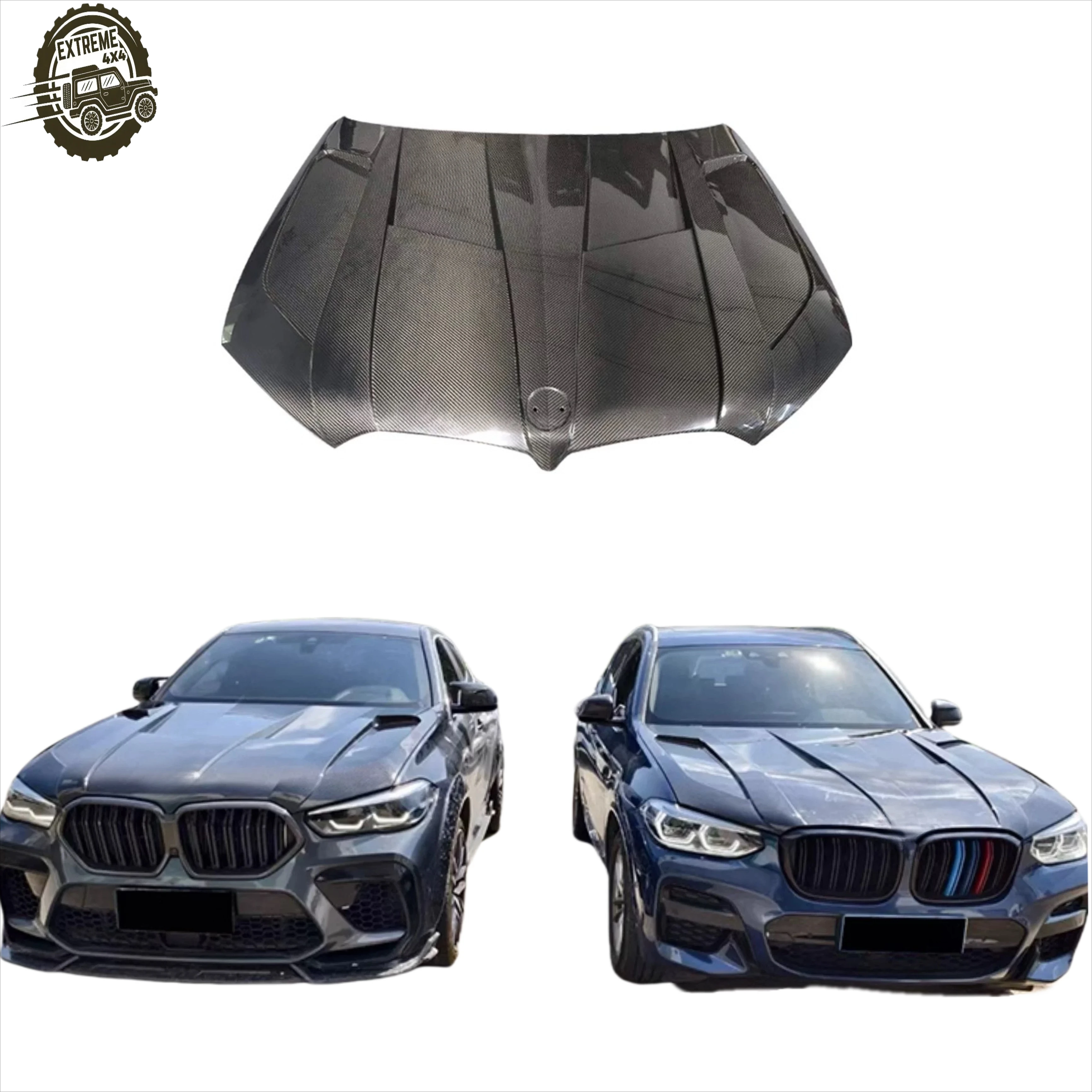 

For BMW X3X4X5X6 Upgrade LD Style Carbon Fiber Hood G01G02G05G06 Engine Hood