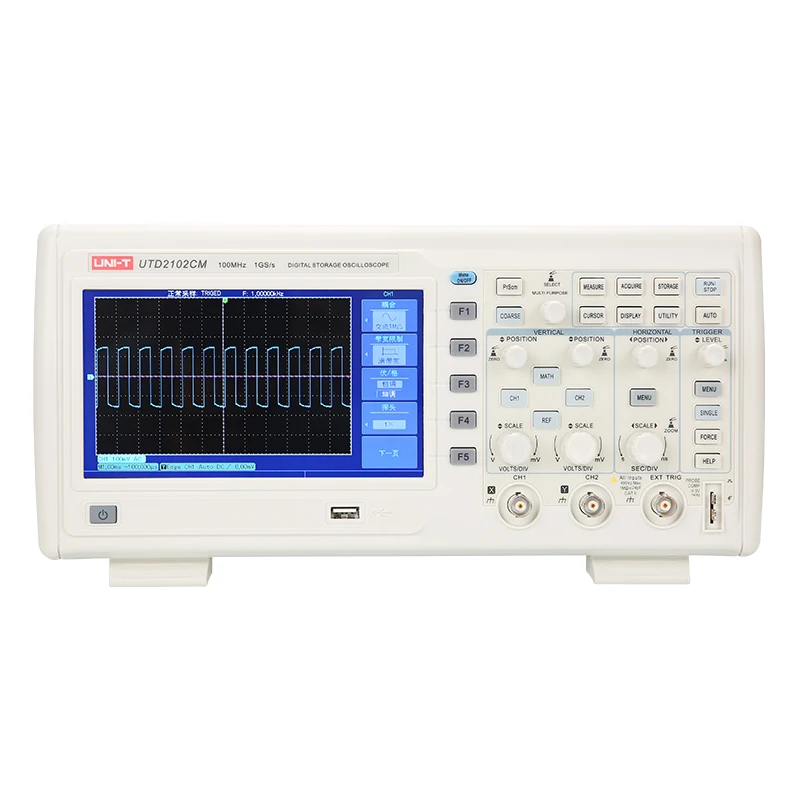 UTD2102CM Laboratory Desktop Analog USB Storage Oscilloscope 2-Channel High-Definition Waveform Accurate Display 100Mhz