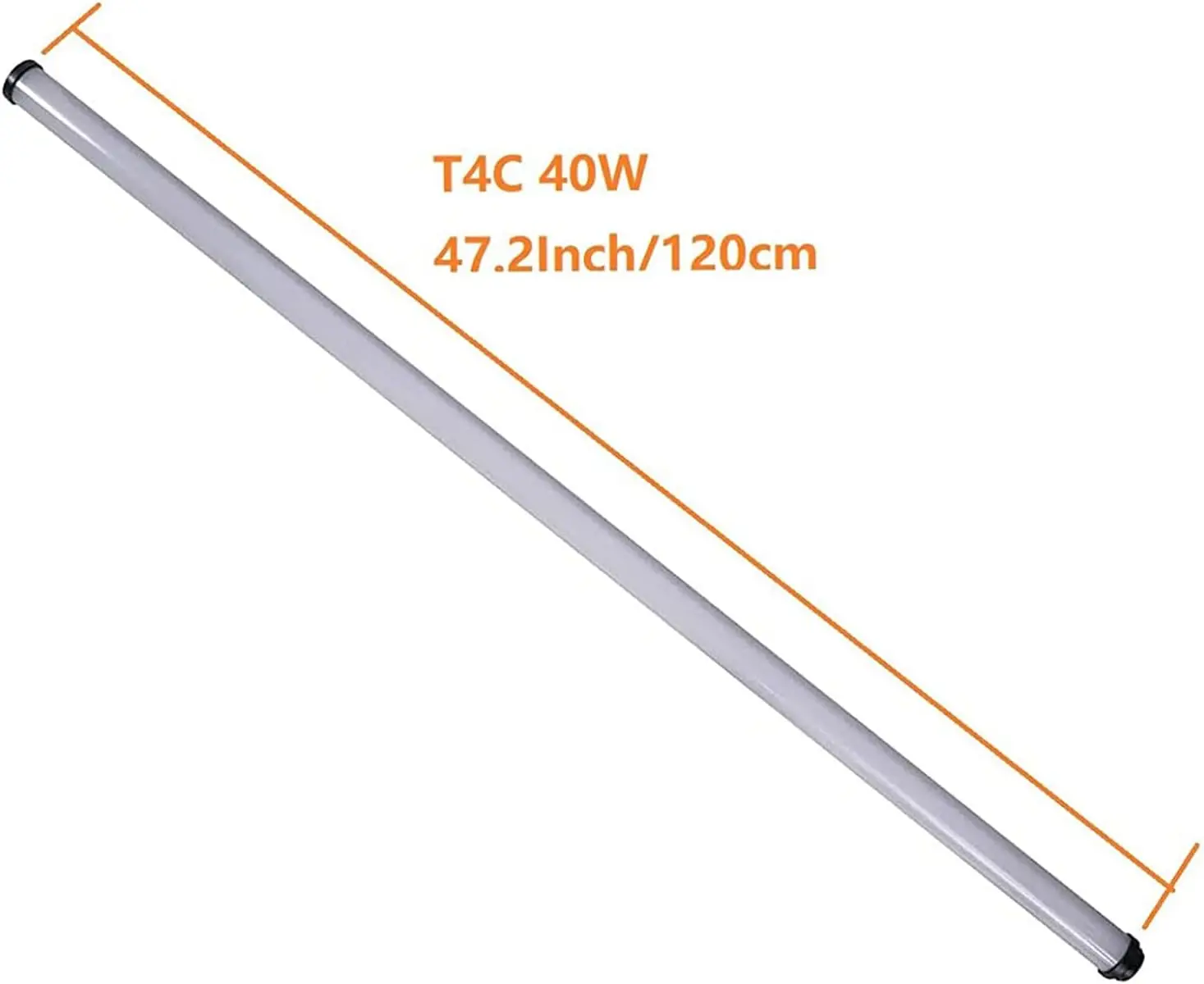 Tubo de luz LED T4C RGBWW, bicolor 2500K a 7500K, compatible con aplicación y control DMX (T4C 40W 47,2 pulgadas/120 cm) · Ventas directas de fábrica