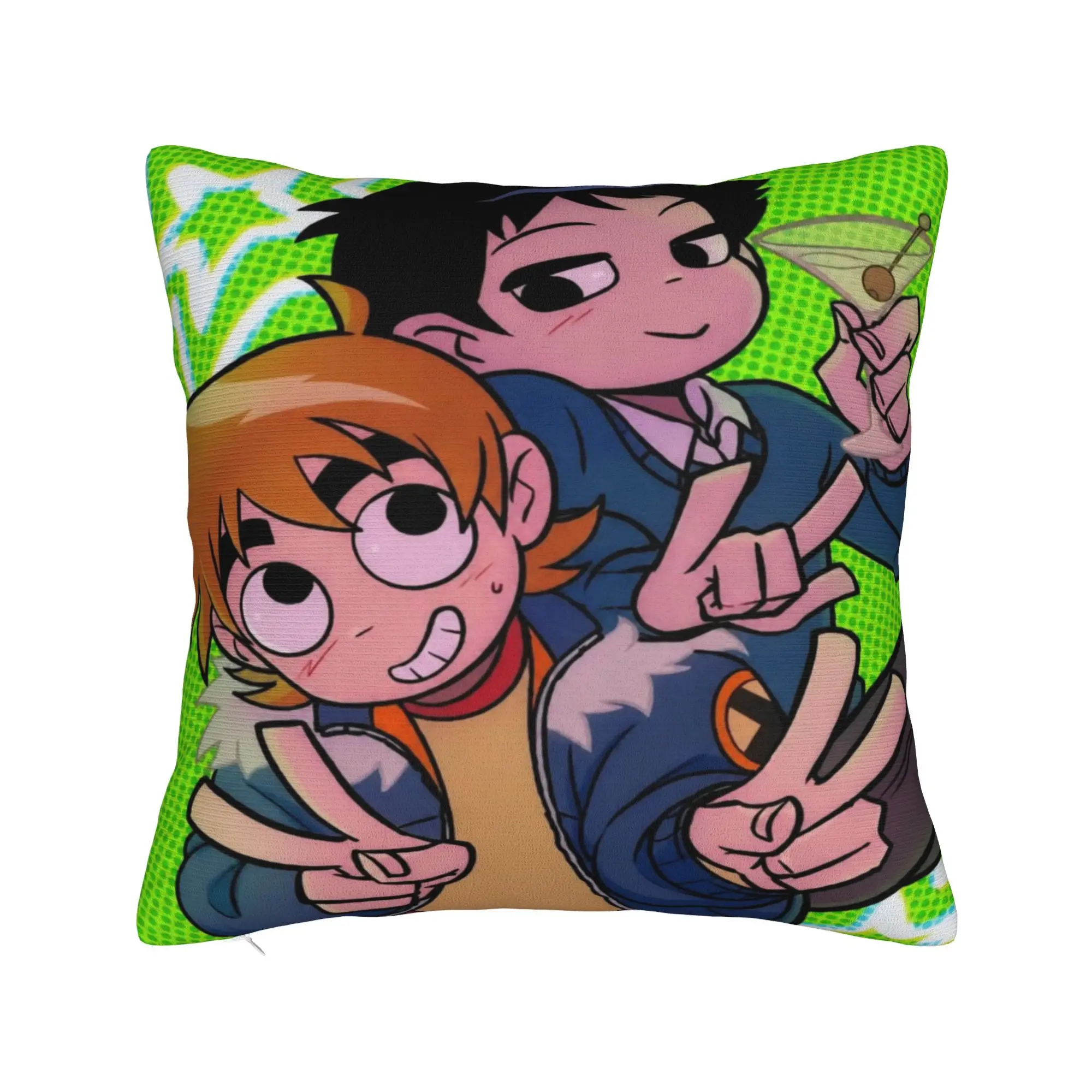 Scott Pilgrim vs. the World Pillowcases Merch Printing Cushion Cover  Pillow Covers Home Decoration Square Multiple Sizes