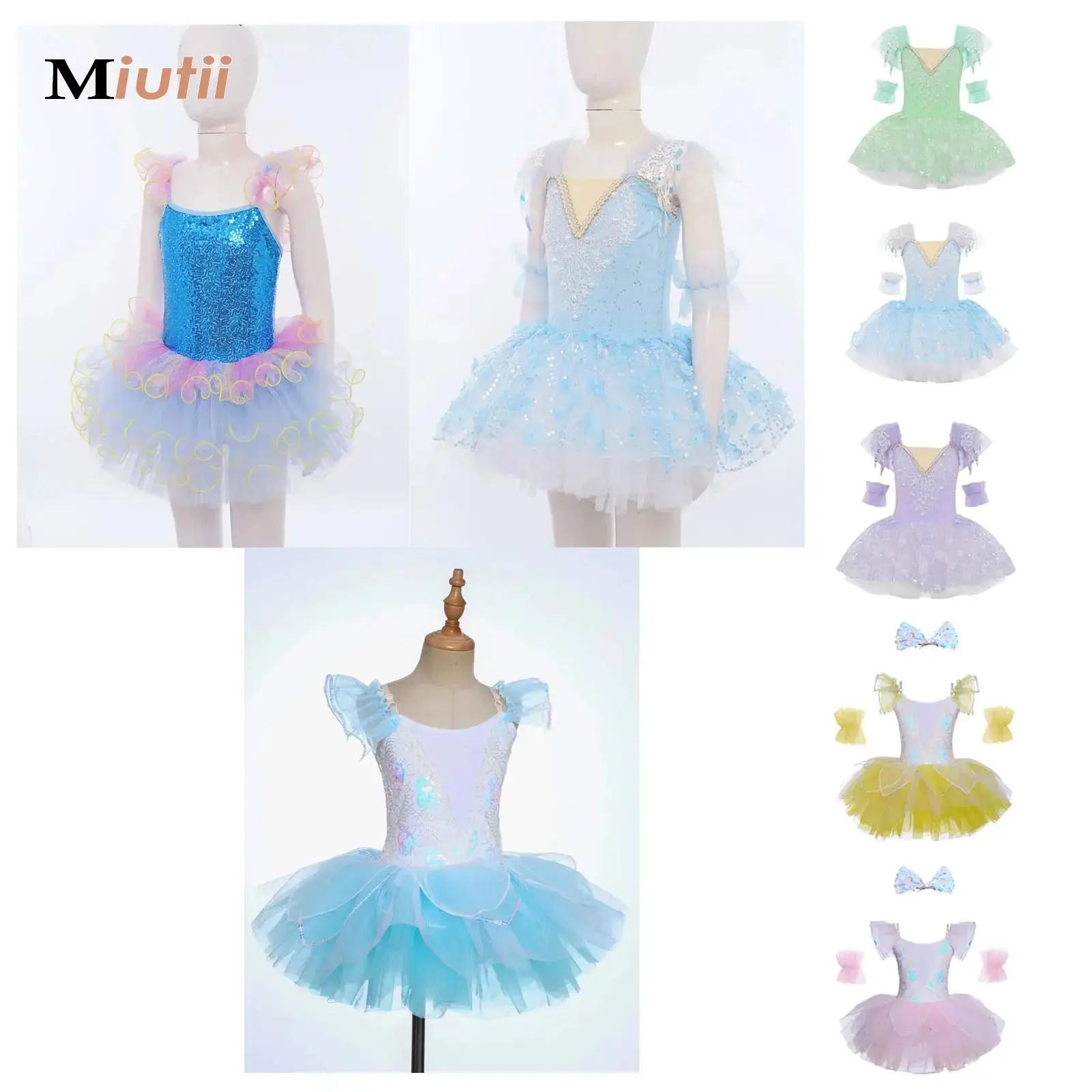 

Children's Professional Ballet Dress Girl Sequin Embroidery Modern Dance Dress Gymnastics Ballet Girl Birthday Princess Dress