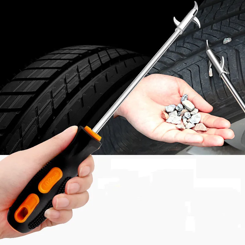 Car Tire cleaning hook Stone Tire Gap Buckle Stone Hook Car Tire Buckle Cleaning Tire Pick Stone Tools Tire Repair Accessories