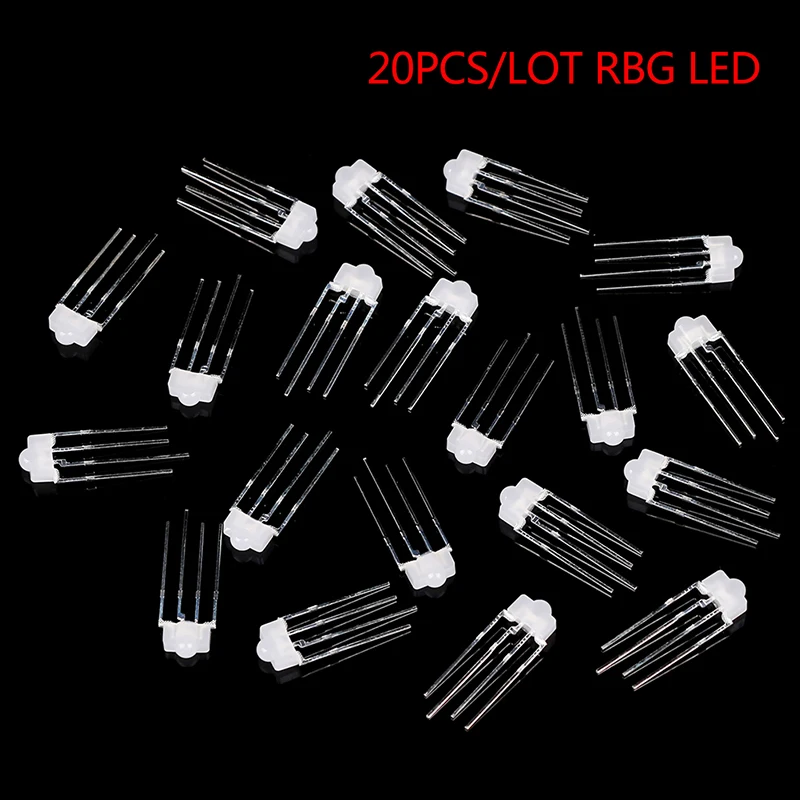 20pcs Mechanical Keyboard Light RGB LED 4pin RBG Lamp Full-color For Kailh OTM Gateron Greetech Switch Keycool Razer Keyboard