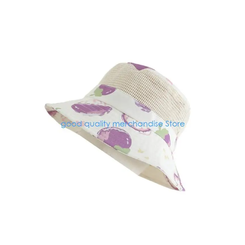 قبعة Y5JD للأطفال للحماية من الشمس من نسيج شبكي قابل للتنفس وقابلة للطي ذات حواف واسعة للتخييم على الشاطئ والمغامرات الخارجية #5