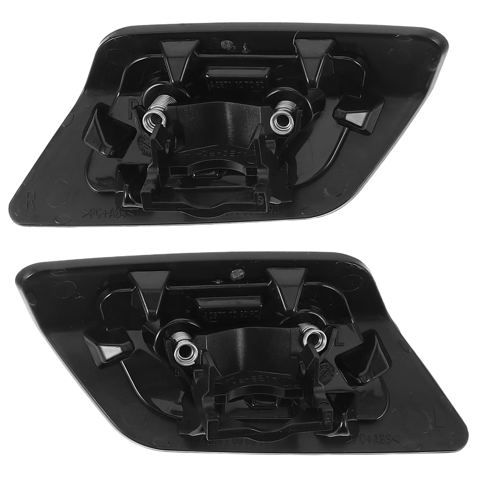 

2Pcs Headlight Washer Covers Replacement Front Left Right Nozzle Caps Durable Car Parts Headlight Washer Nozzle Cover