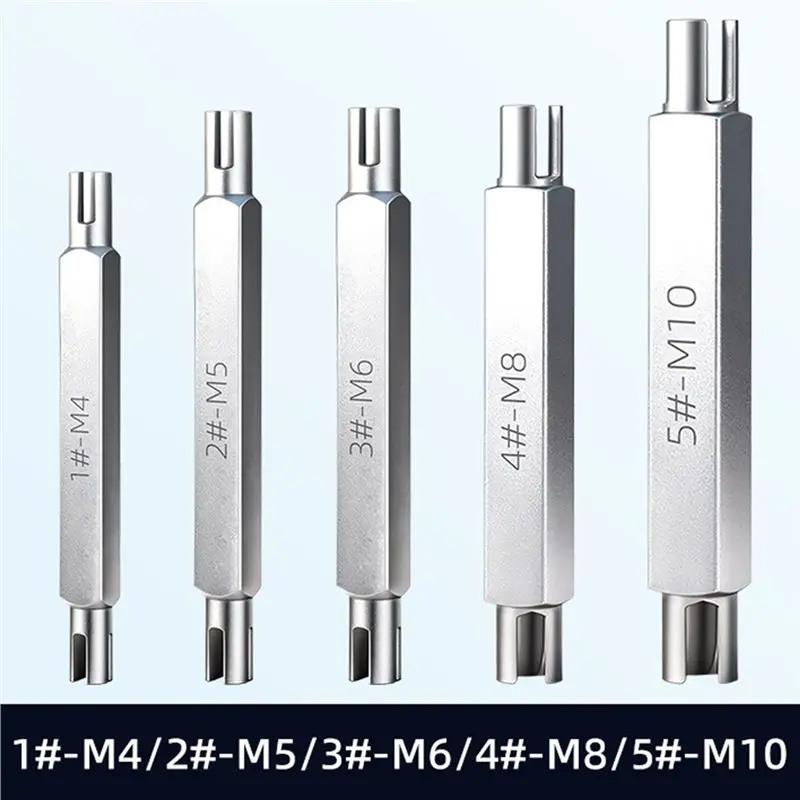 AWAH Alloy Steel Screw Tap Extractor Set 5Pcs-Broken Head Tap Remover Wrench Drill Bit Hand Tool For Damaged Screws