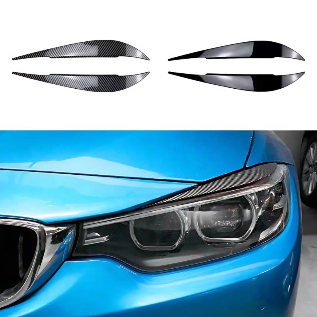 Front Headlight Eyebrow Eyelid Cover Trim For BMW 4 Series F32 F33 F36 2013-2020 Tuning Exterior Accessories Body Kit Styling - view 4