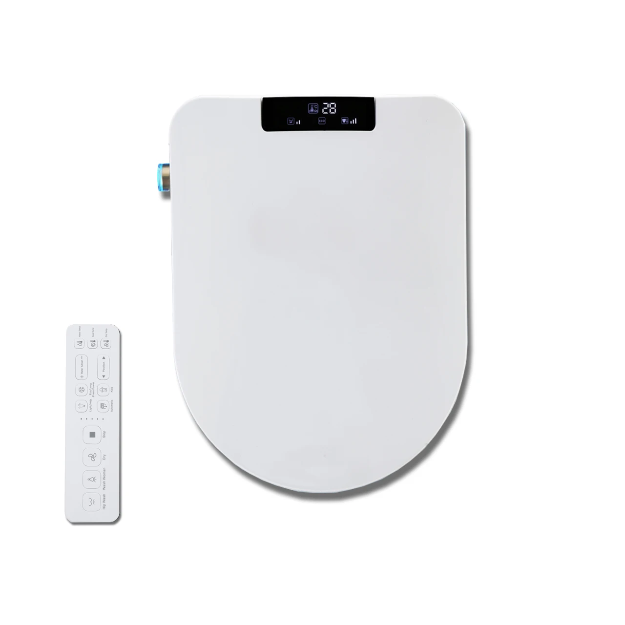 Heated Electronic Smart Bidet Smart Automatic Toilet Seat Cover In D Shape