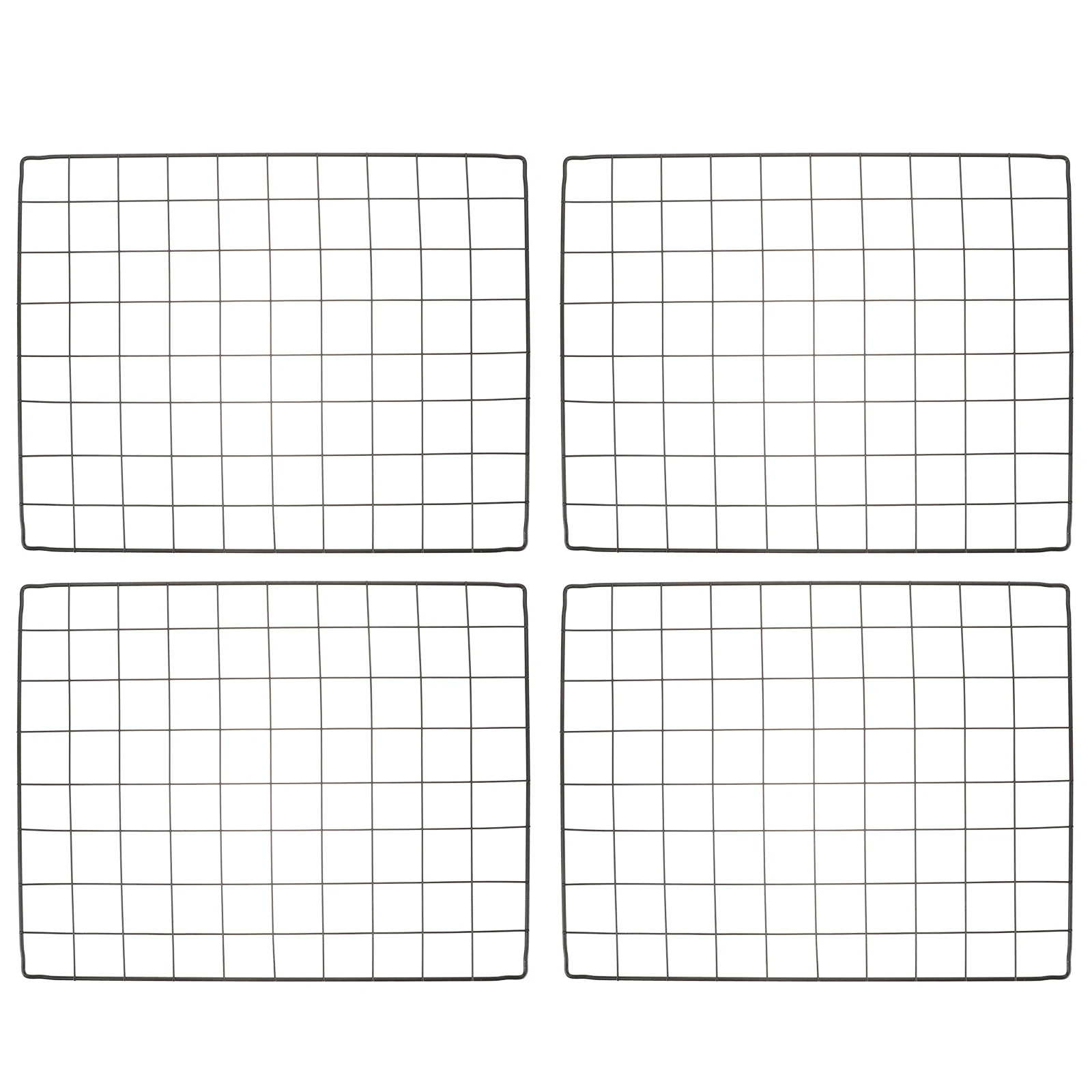 4 قطع من ملحقات قفص الكلاب الأليفة الشبكية، ألواح شبكية للسياج الحديدي #6