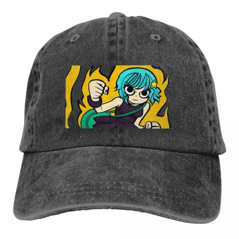 Scott Pilgrim Multicolor Hat Peaked Women's Cap GO RAMONA Personalized Visor Protection Hats