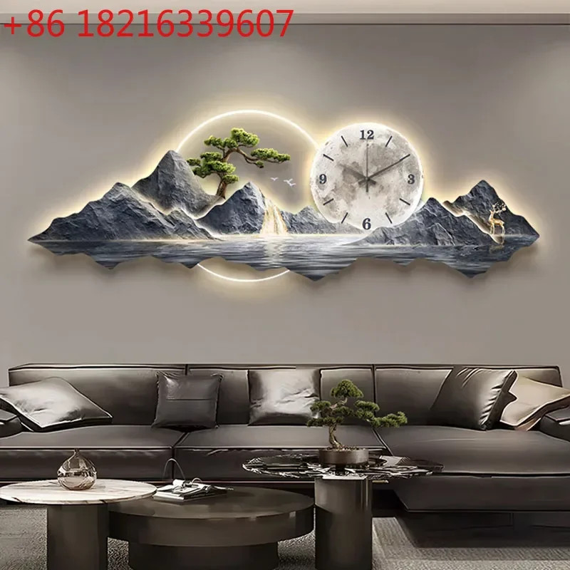

Настенные часы TAO Luxury Minimalist: Механический цифровой художественный механизм Muraart для гостиной, кухни, спальни. Металлические кварцевые часы для дома.