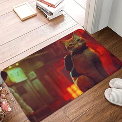 Stray Cat Game Bathroom Mat Orange Rug Home Doormat Kitchen Carpet Decoration